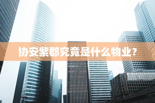 协安紫郡究竟是什么物业？