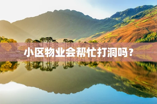 小区物业会帮忙打洞吗？