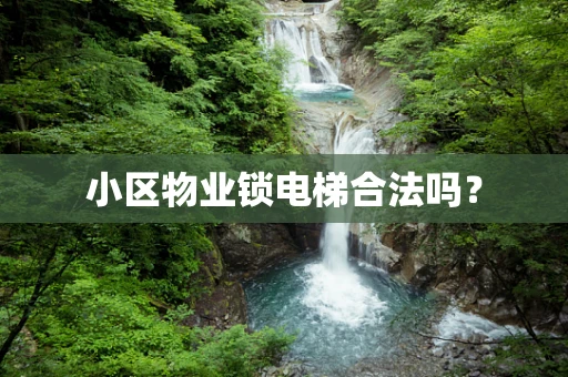 小区物业锁电梯合法吗？