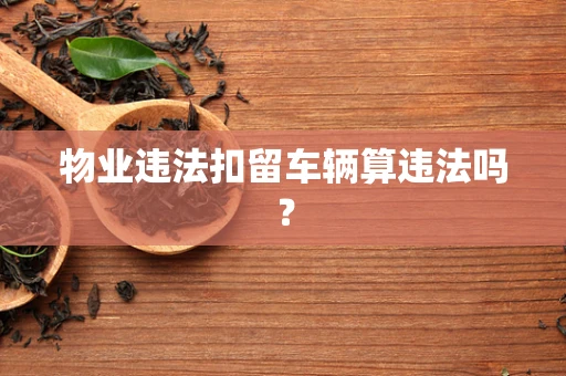物业违法扣留车辆算违法吗？