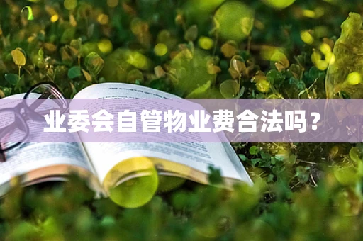 业委会自管物业费合法吗？