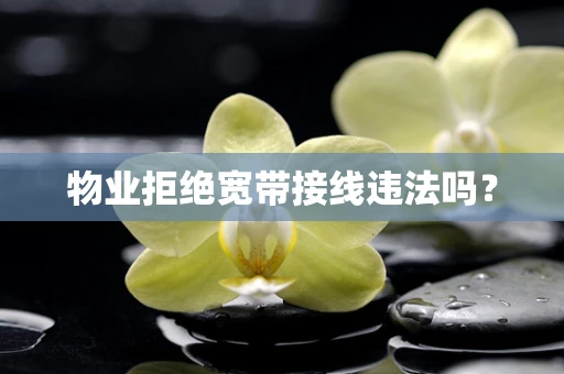 物业拒绝宽带接线违法吗？