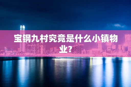 宝钢九村究竟是什么小镇物业？