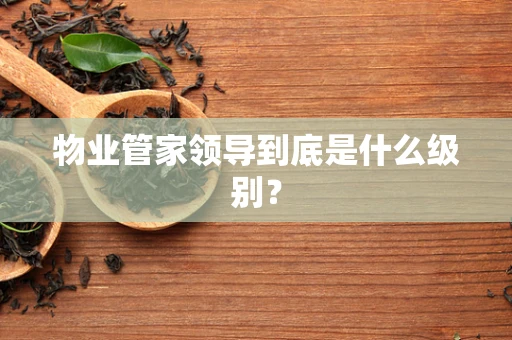 物业管家领导到底是什么级别？