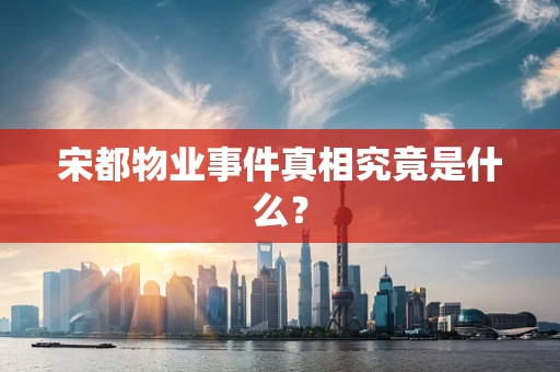 宋都物业事件真相究竟是什么？