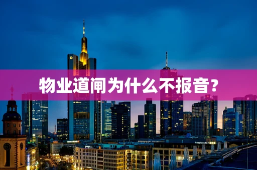 物业道闸为什么不报音？