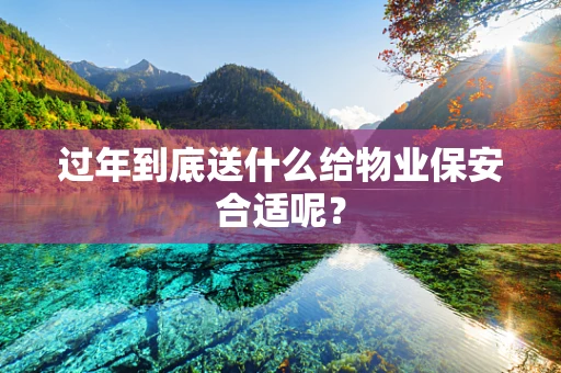 过年到底送什么给物业保安合适呢？