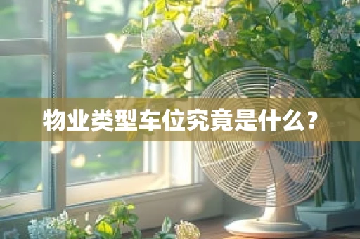 物业类型车位究竟是什么？