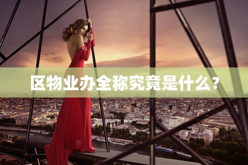 区物业办全称究竟是什么？