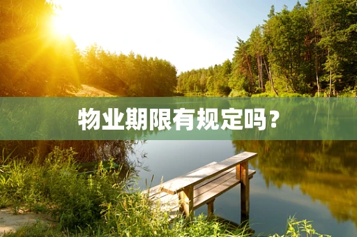 物业期限有规定吗？