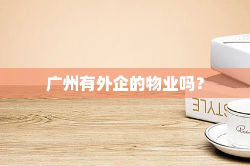 广州有外企的物业吗？