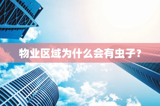 物业区域为什么会有虫子？