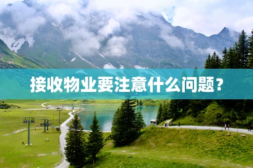 接收物业要注意什么问题？