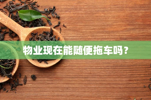 物业现在能随便拖车吗？