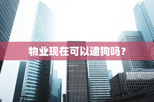 物业现在可以逮狗吗？