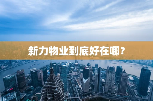 新力物业到底好在哪？