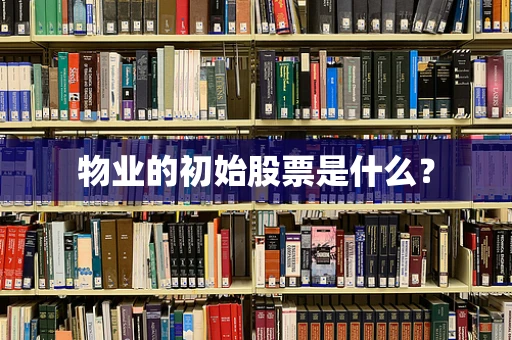 物业的初始股票是什么？