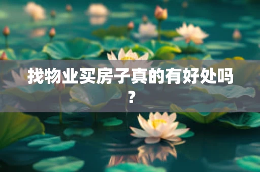 找物业买房子真的有好处吗？