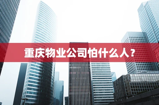 重庆物业公司怕什么人？