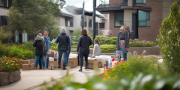 物业小区送物资合法吗？